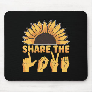 Mousepad Linguagem De Sinais Americana Compartilha A Consci