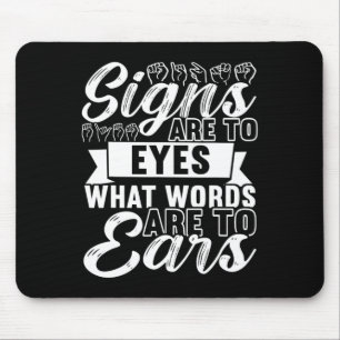 Mousepad linguagem de sinais de consciência Linguagem de si
