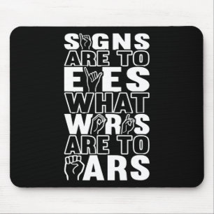 Mousepad linguagem de sinais de consciência Linguagem de si
