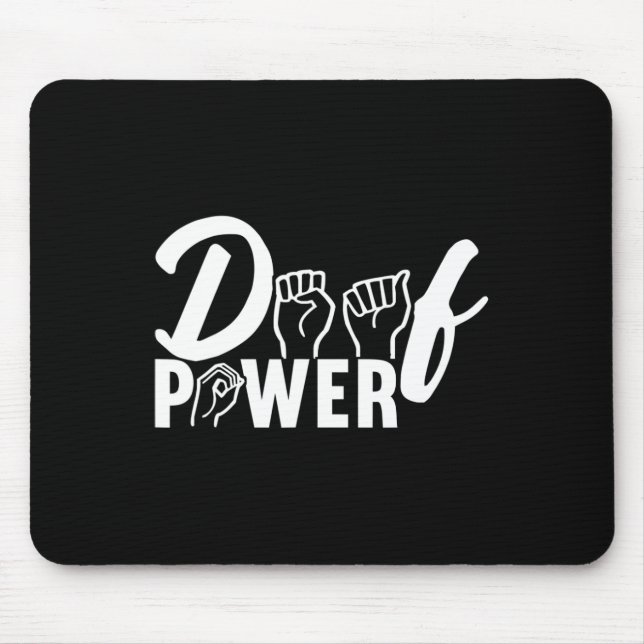 Mousepad linguagem de sinais de consciência Linguagem de si (Frente)