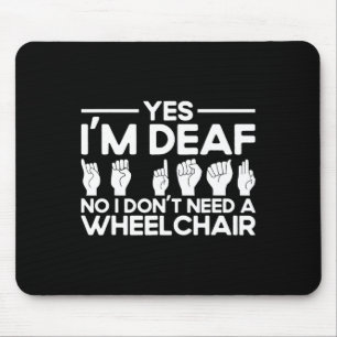 Mousepad Linguagem de Sinais Sim Sou surdo