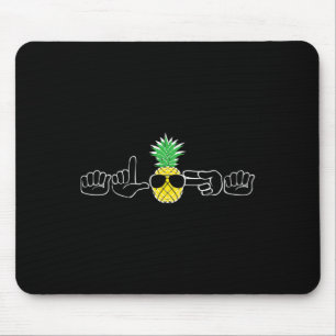 Mousepad Linguagem de Sinal ASL Roupa Praia Sinal Aware
