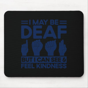 Mousepad Linguagem de Sinal ASL surda, mas consigo ver e me