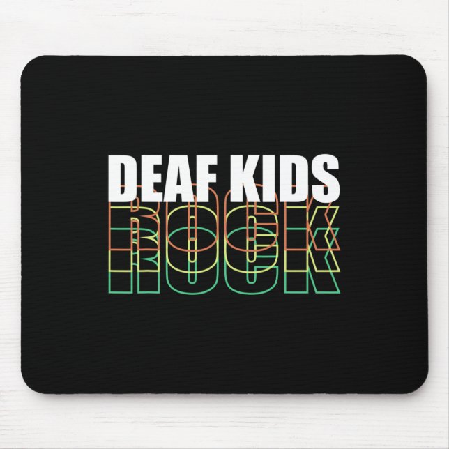 Mousepad Linguagem de Sinal de Criança (Frente)