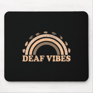 Mousepad Linguagem de Sinal de Mão ASL gesto de mãos surdas