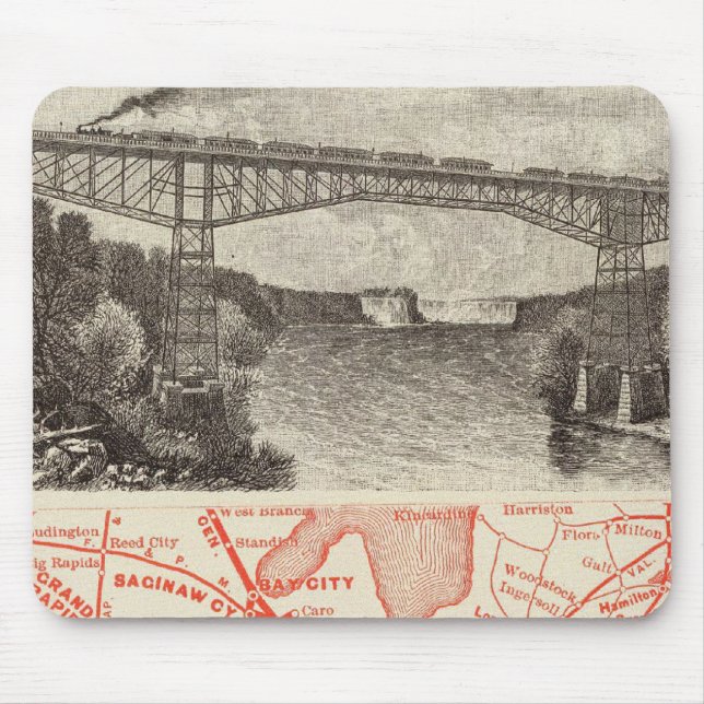 Mousepad Linha Central do Michigan (Frente)