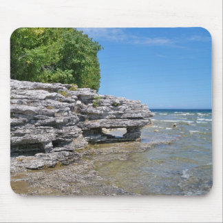 Mousepad Linha costeira do parque do ponto da caverna