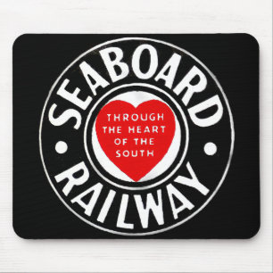 Mousepad Linha de ar logotipo Railway da costa do coração