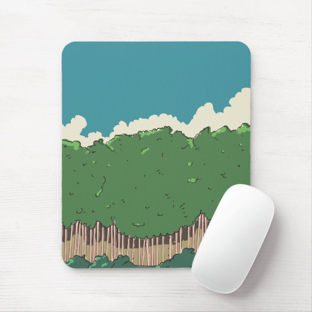 Mousepad Linha de árvores (Com mouse)