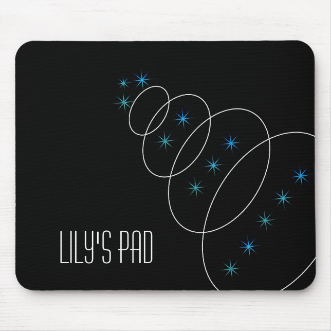 Mousepad Linha de Círculo e Estrelas (Frente)