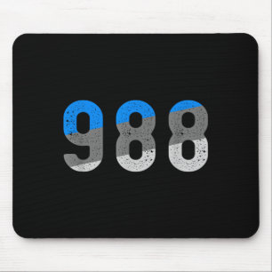 Mousepad linha de prevenção 988 conscientização sobre saúde