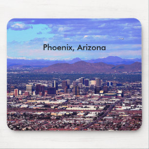 Mousepad Linha do horizonte da Arizona Phoenix durante o di