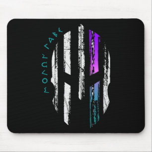 Mousepad Linha fina do capacete de guerreiro espartano para
