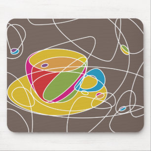 Mousepad linha retro do CAFÉ