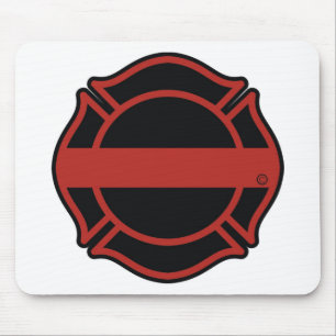 Mousepad Linha vermelha fina cruz de Maltesse