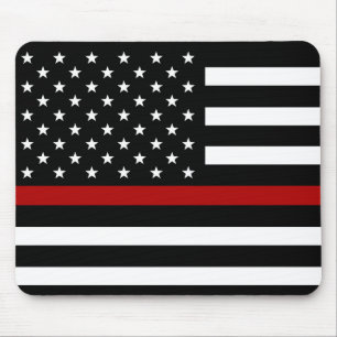 Mousepad Linha vermelha fina tapete do rato do