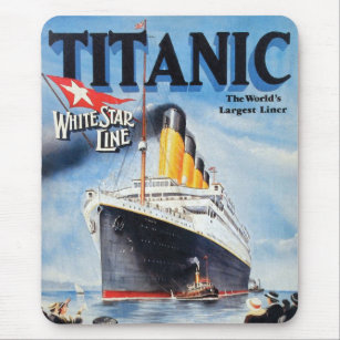 Mousepad Linha White Star Titanic - Maior Liner do Mundo