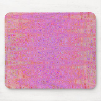 Mousepad Linhas Abstrato cor-de-rosa e laranja