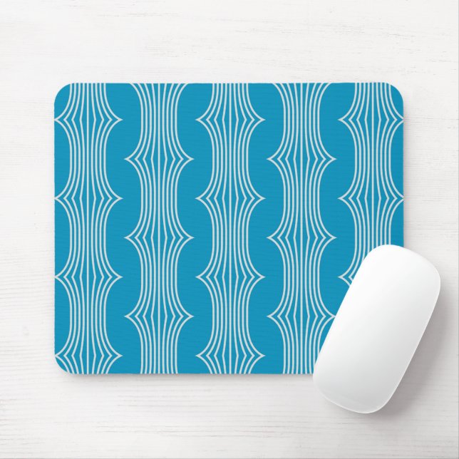 Mousepad Linhas brancas Abstrato retrorreflectoras no padrã (Com mouse)