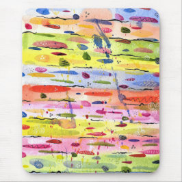 Mousepad Linhas Coloridas Abstrato Aquarela