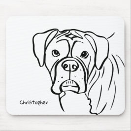 Mousepad Linhas de lealdade: seu companheiro de boxer