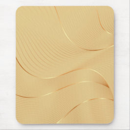 Mousepad Linhas Douradas Fluindo Arte de Fundo Abstrato de 