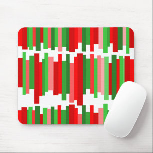 Mousepad Linhas intermitentes - Vermelho e Verde