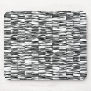 Mousepad Linhas irregulares - preto no branco
