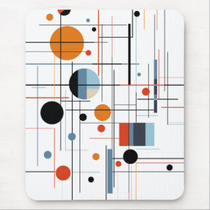 Mousepad Linhas Modernas Minimalistas Geométricas Abstratas