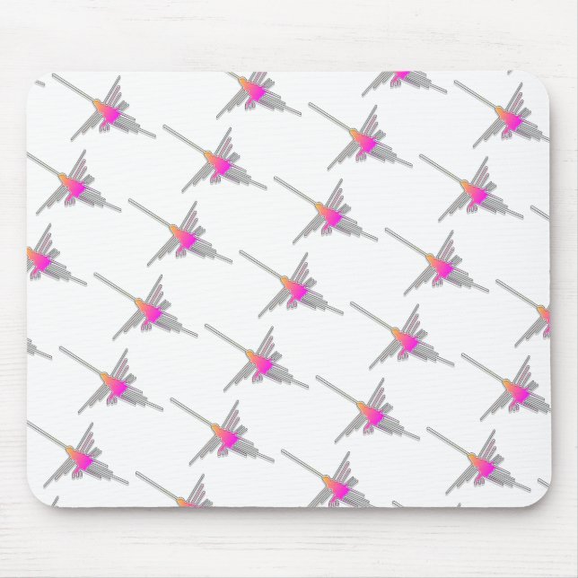 Mousepad Linhas Nazca Hummingbird - Versão em Lado (Frente)