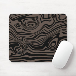Mousepad Linhas Pretas e Castanho Adormecidas abstrato - Pe