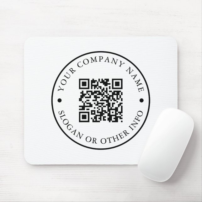 Mousepad Link do site da empresa Código QR Promocional come (Com mouse)