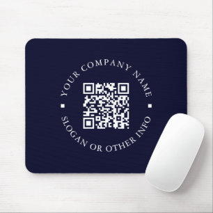 Mousepad Link do site da empresa QR Código Marinho Azul