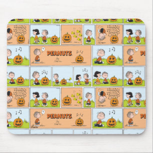 Mousepad Linus & Lucy   Cantando Jack-O-Lanterna