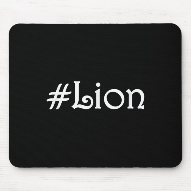 Mousepad #lion Motivational Inspirational Sucote Cote (Frente)