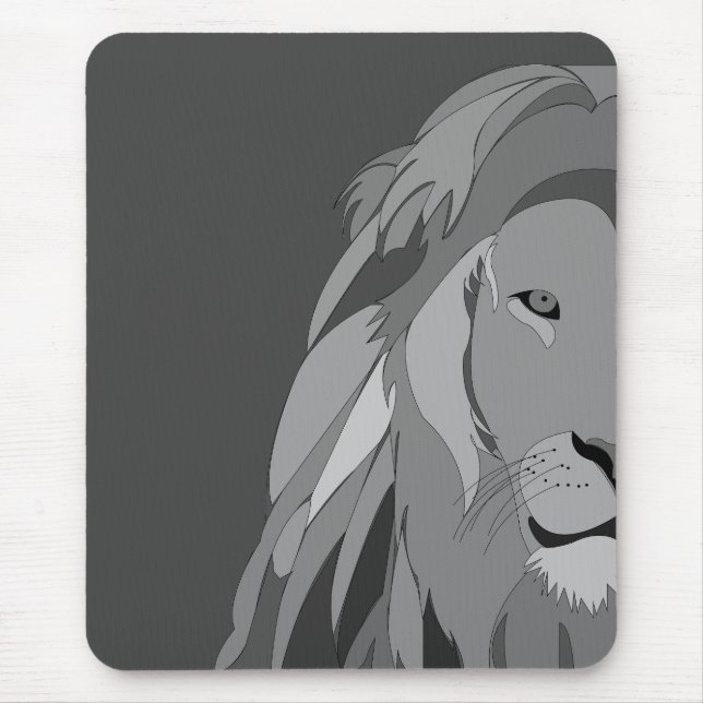 Mousepad Lion Wild Animal Side View Lion (Frente)