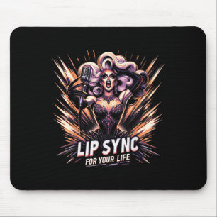 Mousepad Lip Sync Para Sua Vida Arraste O Gráfico Da Rainha
