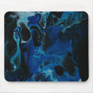 Mousepad Líquido psicodélico azul escuro