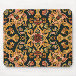 Mousepad Lírio Dourado Vintage Pré-Rafaelita de William Mor