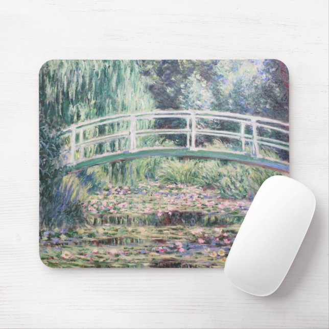 Mousepad Lírios de Água Brancos | Claude Monet (Com mouse)