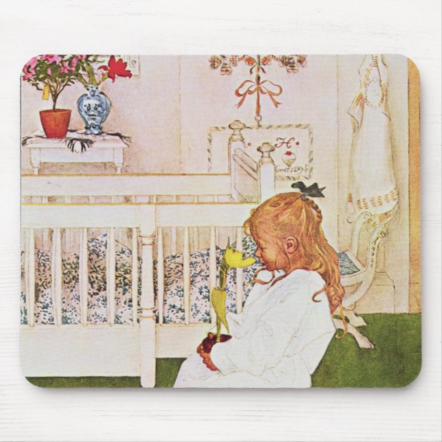 Mousepad Lisbeth com uma tulipa amarela (Frente)