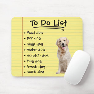 Mousepad Lista A Fazer Para Cão