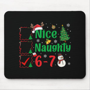 Mousepad Lista de Natal 67 Six Seven Meme Menino Legal Trav