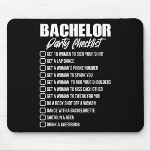 Mousepad Lista de Verificação da Festa de Despedida de Solt