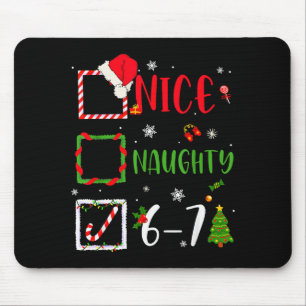 Mousepad Lista Nice Travessa 67 Natal Brainrot Engraçado 6-