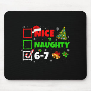 Mousepad Lista Safada Legal 67 Natal Brainrot Engraçado 6-7