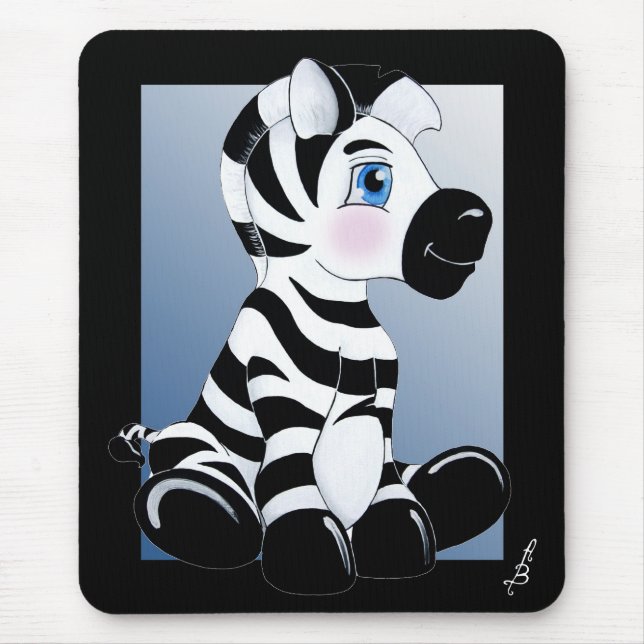 Mousepad Listra a zebra do bebê (Frente)