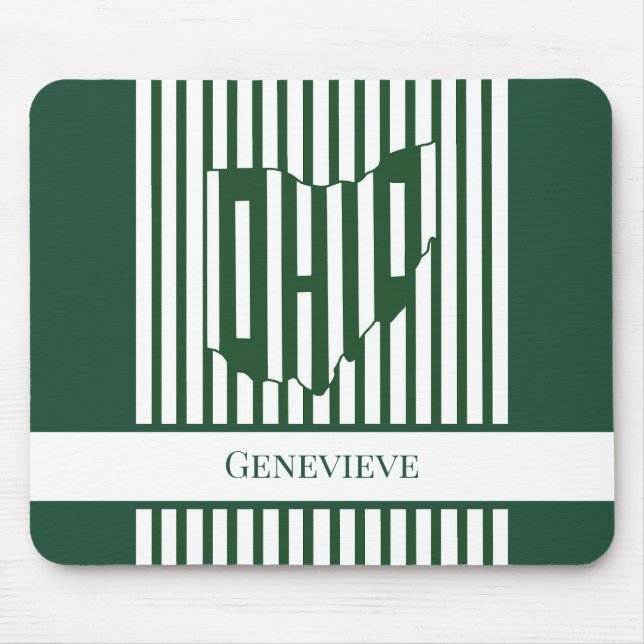 Mousepad Listra Verde de Ohio (Frente)