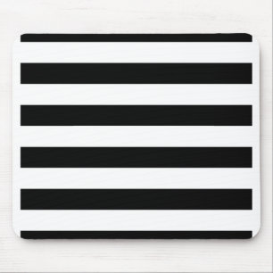 Mousepad Listrado preto e branco