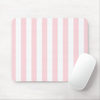 Mousepad Listrado Rosa e Branco